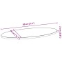 Tablero de mesa ovalado madera maciza de roble 80x40x2 cm de , Tableros para mesas - Ref: Foro24-4009053, Precio: 40,98 €, De...