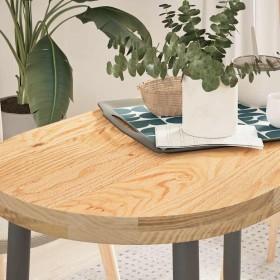 Tablero de mesa ovalado madera maciza de roble 100x50x4 cm de , Tableros para mesas - Ref: Foro24-4009066, Precio: 98,83 €, D...