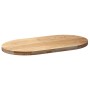 Tablero de mesa ovalado madera maciza de roble 100x50x4 cm de , Tableros para mesas - Ref: Foro24-4009066, Precio: 98,83 €, D...