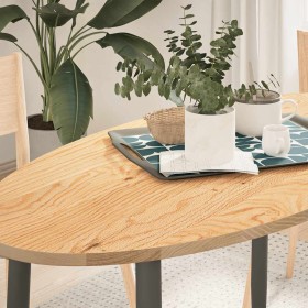 Tablero de mesa ovalado madera maciza de roble 120x60x2 cm de , Tableros para mesas - Ref: Foro24-4009039, Precio: 90,35 €, D...
