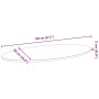Tablero de mesa ovalado madera maciza de roble 120x60x2 cm de , Tableros para mesas - Ref: Foro24-4009039, Precio: 90,35 €, D...