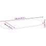 Tablero de mesa ovalado madera maciza de roble 120x60x2 cm de , Tableros para mesas - Ref: Foro24-4009079, Precio: 85,69 €, D...