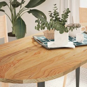 Tablero de mesa ovalado madera maciza de roble 140x60x2 cm de , Tableros para mesas - Ref: Foro24-4009072, Precio: 103,36 €, ...