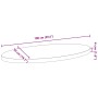 Tablero de mesa ovalado madera maciza de roble 100x50x4 cm de , Tableros para mesas - Ref: Foro24-4009058, Precio: 100,12 €, ...