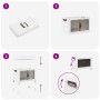 Caja de almacenaje apilable con ruedas 75 L 64x40x41 cm de , Carretillas de carga - Ref: Foro24-4012366, Precio: 40,74 €, Des...