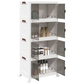 Caja de almacenaje apilable con ruedas 4niveles 75L de , Carretillas de carga - Ref: Foro24-4012372, Precio: 114,73 €, Descue...