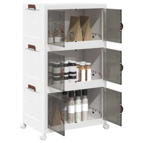 Caja de almacenaje apilable con ruedas 3 niveles 75 L de , Carretillas de carga - Ref: Foro24-4012370, Precio: 90,06 €, Descu...