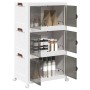 Caja de almacenaje apilable con ruedas 3 niveles 75 L de , Carretillas de carga - Ref: Foro24-4012370, Precio: 90,06 €, Descu...