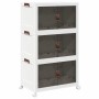 Caja de almacenaje apilable con ruedas 3 niveles 75 L de , Carretillas de carga - Ref: Foro24-4012370, Precio: 90,06 €, Descu...