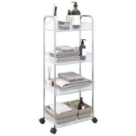 Carro de almacenamiento 4 niveles transparente 37x28x95 cm de , Carretillas de carga - Ref: Foro24-4012379, Precio: 35,27 €, ...