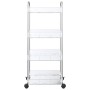 Carro de almacenamiento 4 niveles transparente 37x28x95 cm de , Carretillas de carga - Ref: Foro24-4012379, Precio: 35,27 €, ...