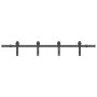 Kit de herrajes para puertas correderas acero negro 183 cm de , Artículos para puertas - Ref: Foro24-4009736, Precio: 79,53 €...