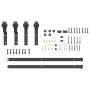Kit de herrajes para puertas correderas acero negro 183 cm de , Artículos para puertas - Ref: Foro24-4009736, Precio: 79,53 €...
