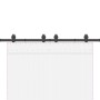 Kit de herrajes para puertas correderas acero negro 200 cm de , Artículos para puertas - Ref: Foro24-4009741, Precio: 85,79 €...