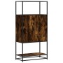 Aparador alto madera de ingeniería y metal 68x35x139 cm de , Aparadores - Ref: Foro24-849041, Precio: 88,06 €, Descuento: %