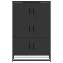 Aparador alto madera de ingeniería y metal 68x35x106,5 cm de , Aparadores - Ref: Foro24-849069, Precio: 106,32 €, Descuento: %
