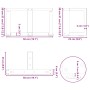 Patas de mesa centro forma T 2uds acero natural 50x25x(30-31)cm de , Patas para mesas - Ref: Foro24-4013011, Precio: 77,49 €,...