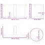 Patas de mesa centro forma T 2uds acero natural 40x25x(30-31)cm de , Patas para mesas - Ref: Foro24-4013007, Precio: 74,38 €,...