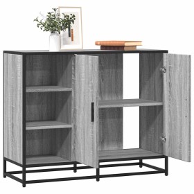Aparador de madera de ingeniería gris Sonoma 92x35x76 cm de , Aparadores - Ref: Foro24-849022, Precio: 116,16 €, Descuento: %