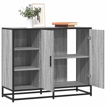 Aparador de madera de ingeniería gris Sonoma 92x35x76 cm de , Aparadores - Ref: Foro24-849022, Precio: 116,16 €, Descuento: %