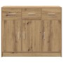 Aparador de madera de ingeniería roble artisan 91x28x75 cm de , Aparadores - Ref: Foro24-855895, Precio: 104,62 €, Descuento: %