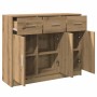 Aparador de madera de ingeniería roble artisan 91x28x75 cm de , Aparadores - Ref: Foro24-855895, Precio: 104,62 €, Descuento: %