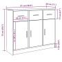 Aparador de madera de ingeniería roble artisan 91x28x75 cm de , Aparadores - Ref: Foro24-855895, Precio: 104,62 €, Descuento: %