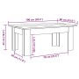 Mesa de centro madera de ingeniería roble artisan 100x60x42 cm de , Mesas de centro - Ref: Foro24-855959, Precio: 57,81 €, De...