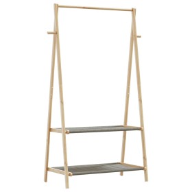 Perchero con estantes bambú 96x45,5x150,5 cm de , Organizadores de vestidores y perchas de barra - Ref: Foro24-4008910, Preci...