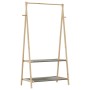 Perchero con estantes bambú 96x45,5x150,5 cm de , Organizadores de vestidores y perchas de barra - Ref: Foro24-4008910, Preci...