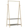 Perchero con estantes bambú 96x45,5x150,5 cm de , Organizadores de vestidores y perchas de barra - Ref: Foro24-4008910, Preci...