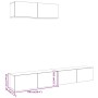 Muebles TV de pared 3 uds madera vieja 100x30x30 cm de , Muebles TV - Ref: Foro24-3329007, Precio: 153,22 €, Descuento: %