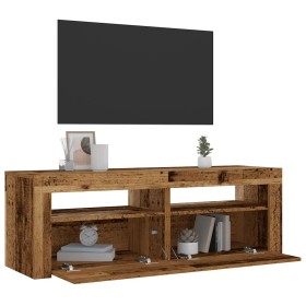 Mesitas de noche con luces LED 2 uds madera vieja 60x35x40 cm de , Mesitas de noche - Ref: Foro24-3329161, Precio: 76,54 €, D...