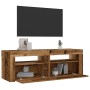 Mesitas de noche con luces LED 2 uds madera vieja 60x35x40 cm de , Mesitas de noche - Ref: Foro24-3329161, Precio: 76,54 €, D...