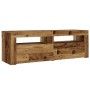 Mesitas de noche con luces LED 2 uds madera vieja 60x35x40 cm de , Mesitas de noche - Ref: Foro24-3329161, Precio: 76,54 €, D...