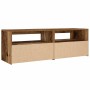 Mesitas de noche con luces LED 2 uds madera vieja 60x35x40 cm de , Mesitas de noche - Ref: Foro24-3329161, Precio: 76,54 €, D...
