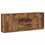 Aparadors 3 uds madera de ingeniería envejecida 60x30x70 cm de , Aparadores - Ref: Foro24-3329225, Precio: 203,01 €, Descuent...