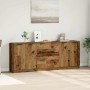 Aparadors 3 uds madera de ingeniería envejecida 60x30x70 cm de , Aparadores - Ref: Foro24-3329225, Precio: 203,01 €, Descuent...
