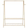 Perchero con estantes bambú 132x45,5x150,5 cm de , Organizadores de vestidores y perchas de barra - Ref: Foro24-4008912, Prec...