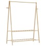 Perchero con estantes bambú 132x45,5x150,5 cm de , Organizadores de vestidores y perchas de barra - Ref: Foro24-4008912, Prec...