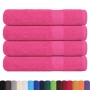 Toallas 4 uds 100% algodón rosa 100x200 cm 600 gsm de , Toallas - Ref: Foro24-137059, Precio: 57,86 €, Descuento: %