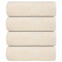 Toallas 4 uds 100% algodón crema 30x30 cm 360 gsm de , Toallas - Ref: Foro24-136993, Precio: 14,63 €, Descuento: %