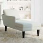 Tumbona almohada y reposabrazo derecho terciopelo gris claro de , Divanes - Ref: Foro24-4009807, Precio: 105,79 €, Descuento: %