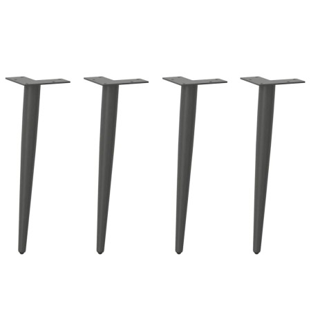 Patas para mesa de centro cónicas 4 uds acero antracita 30-31cm de , Patas para mesas - Ref: Foro24-4012510, Precio: 37,84 €,...