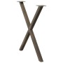 Patas para mesa comedor forma X 2uds acero natural 70x(72-73)cm de , Patas para mesas - Ref: Foro24-4012919, Precio: 59,14 €,...