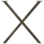 Patas para mesa comedor forma X 2uds acero natural 70x(72-73)cm de , Patas para mesas - Ref: Foro24-4012919, Precio: 59,14 €,...