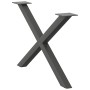 Patas para mesa de centro en forma de X 2 uds antracita acero de , Patas para mesas - Ref: Foro24-4012906, Precio: 58,35 €, D...