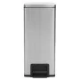 Mülleimer mit Anti-Fingerprint-Pedal 30L aus silbernem Edelstahl von vidaXL, Mülltonnen und Mülltonnen - Ref: Foro24-149571, ...