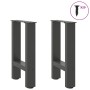 Patas de mesa de centro antracita 2 unidades 38x(42-43)cm acero de , Patas para mesas - Ref: Foro24-4013278, Precio: 58,61 €,...