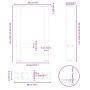 Patas de mesa de centro antracita 2 unidades 38x(42-43)cm acero de , Patas para mesas - Ref: Foro24-4013278, Precio: 58,61 €,...